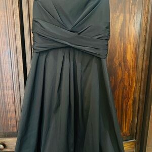 White House Black Market Strapless‎ Black Dress